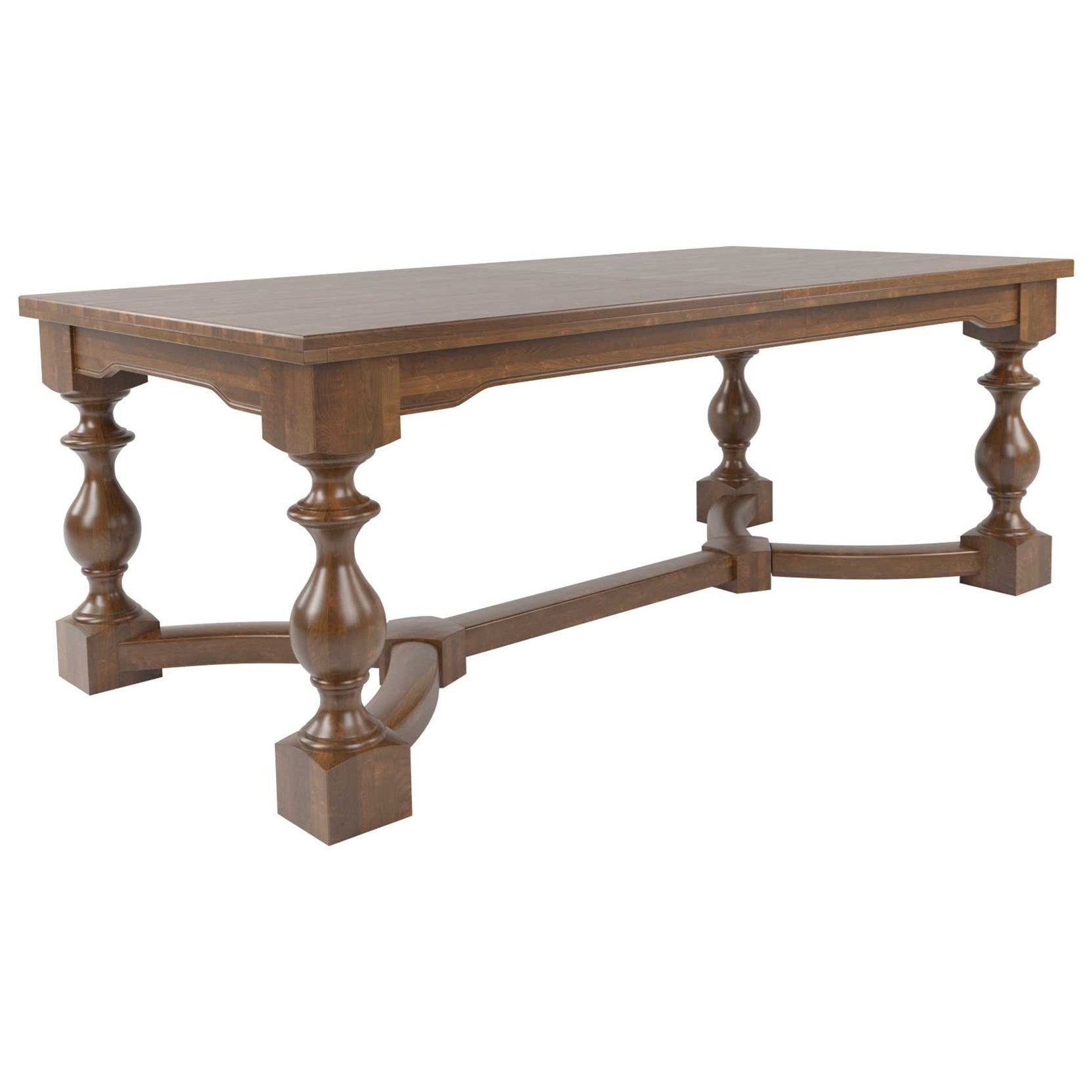Canadel Farmhouse Chic Customizable Dining Table With Turned Legs And Trestle Becker Furniture Dining Tables