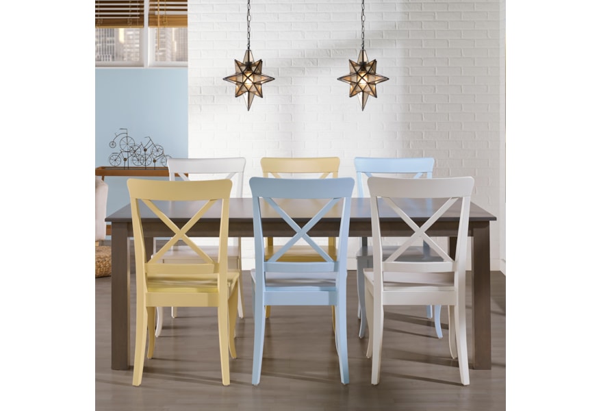 Canadel Gourmet Custom Dining Customizable Rectangular Table Sprintz Furniture Kitchen Tables