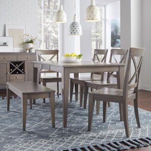 Canadel Gourmet Dining Room Set Belfort Furniture Table Chair Set With Bench