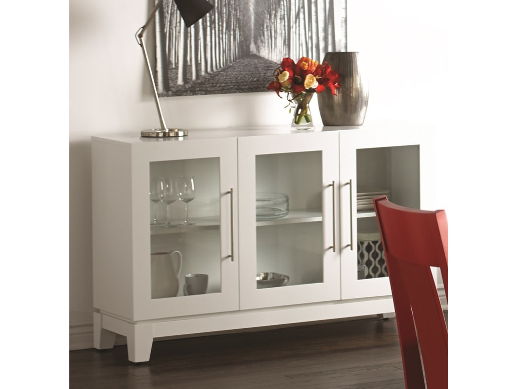 Canadel Custom Dining Customizable Buffet With Glass Doors