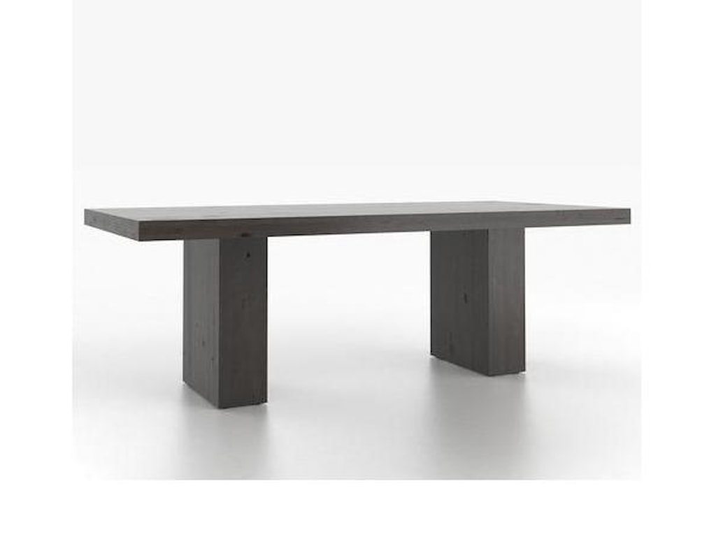 Canadel Loft Custom Dining Customizable Rectangular Table With Loft Custom Dining Customizable Rectangular Table With Double Pedestal Base By Canadel