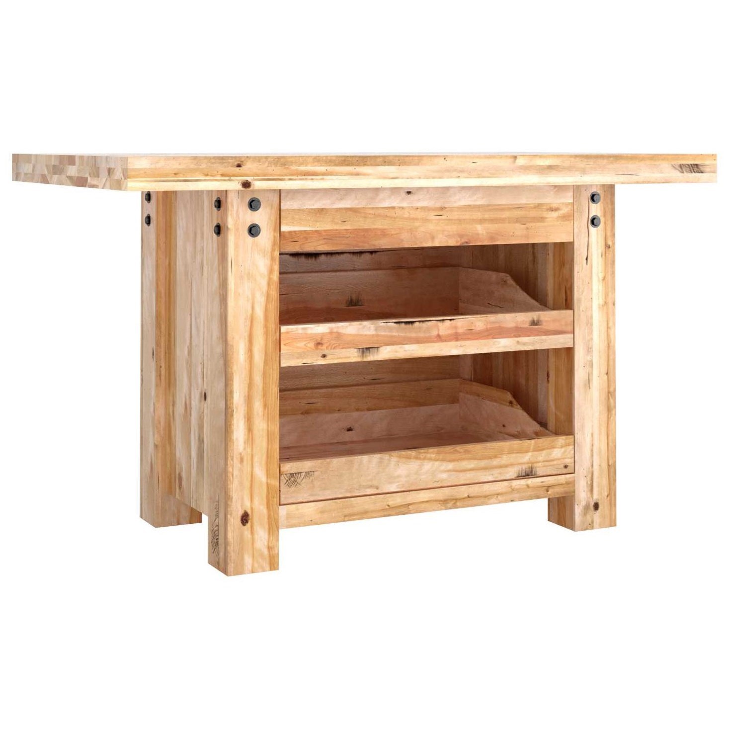 Canadel Loft Custom Dining Customizable Island Table With 3 Drawers Dinette Depot Kitchen Islands