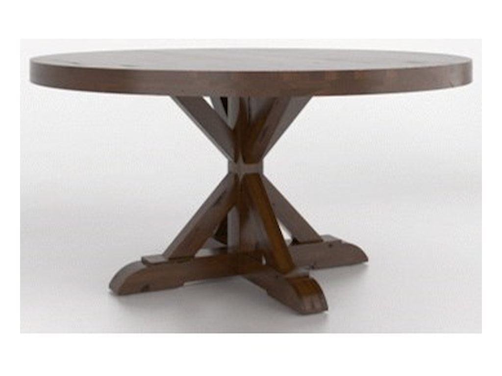 Canadel Loft Custom Dining Customizable Round Table