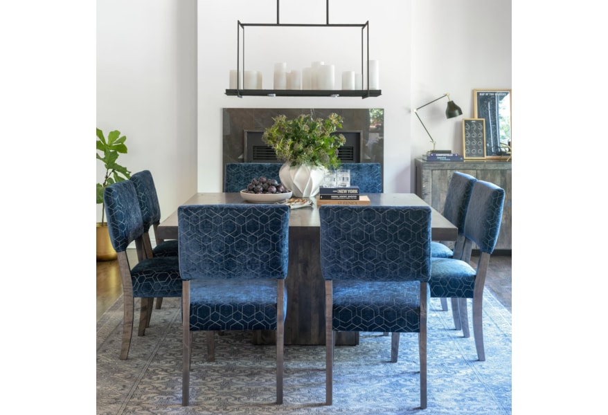 Canadel Loft Custom Dining Customizable Square Table Set Jordan S Home Furnishings Dining 7 Or More Piece Sets