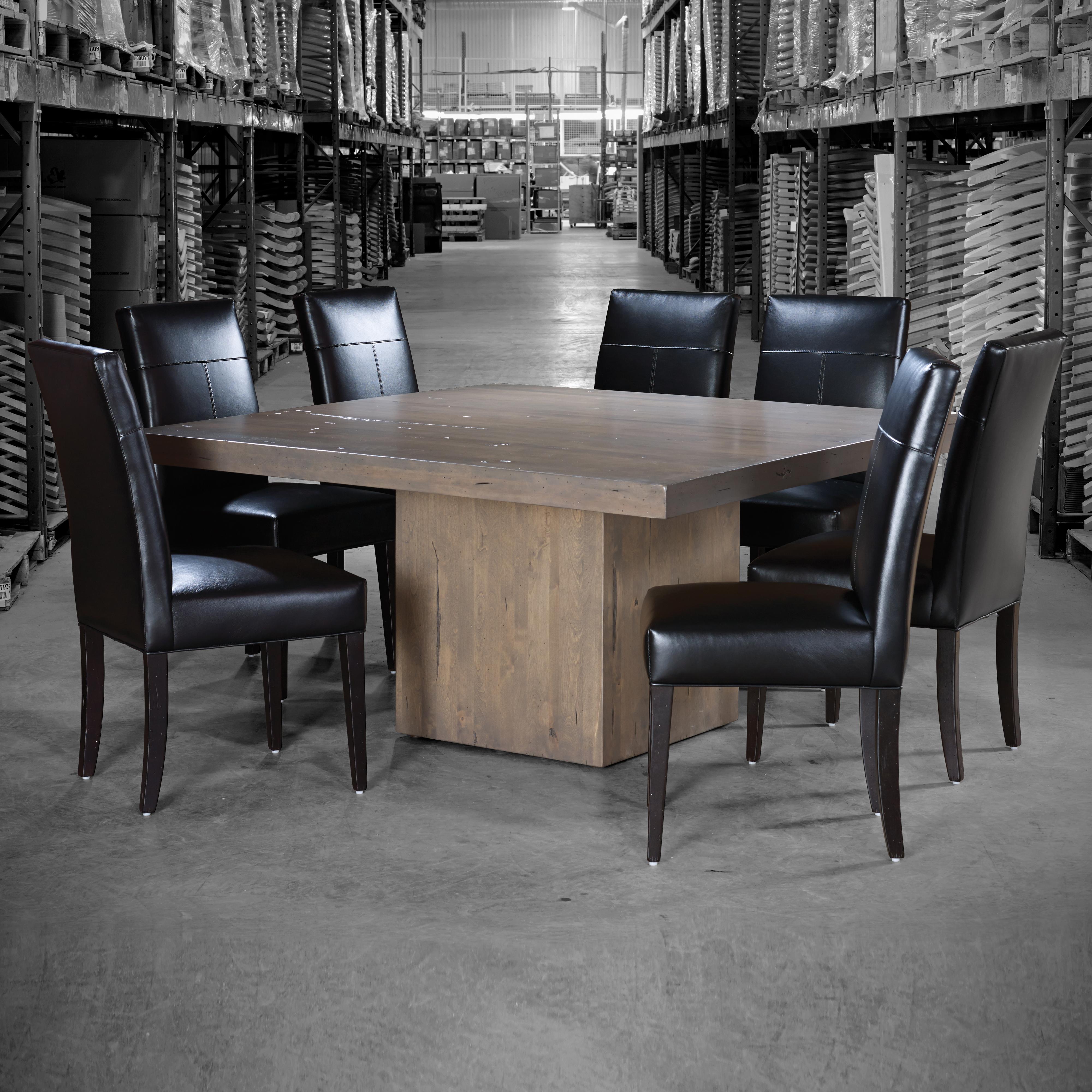 Canadel Loft Custom Dining Customizable Square Table Set Bennett S Furniture And Mattresses Dining 7 Or More Piece Sets