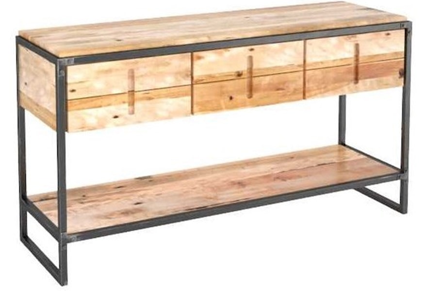 Canadel Loft Customizable Buffet With Metal Frame Sprintz Furniture Sideboards