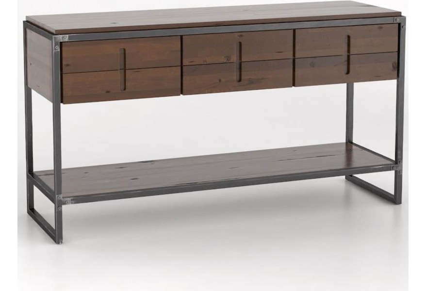 Canadel Loft Customizable Buffet With Metal Frame Jordan S Home Furnishings Sideboards