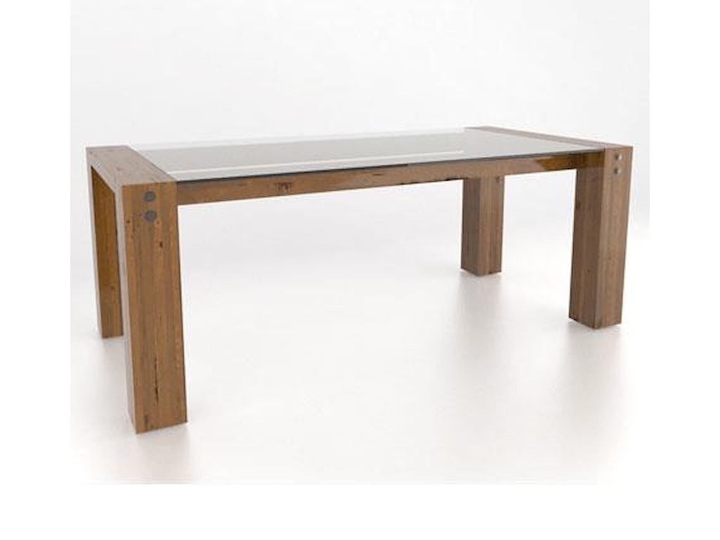 Canadel Loft Customizable Rectangular Gl Top Dining Table Canadel Loft Customizable Rectangular Gl Top Dining Table