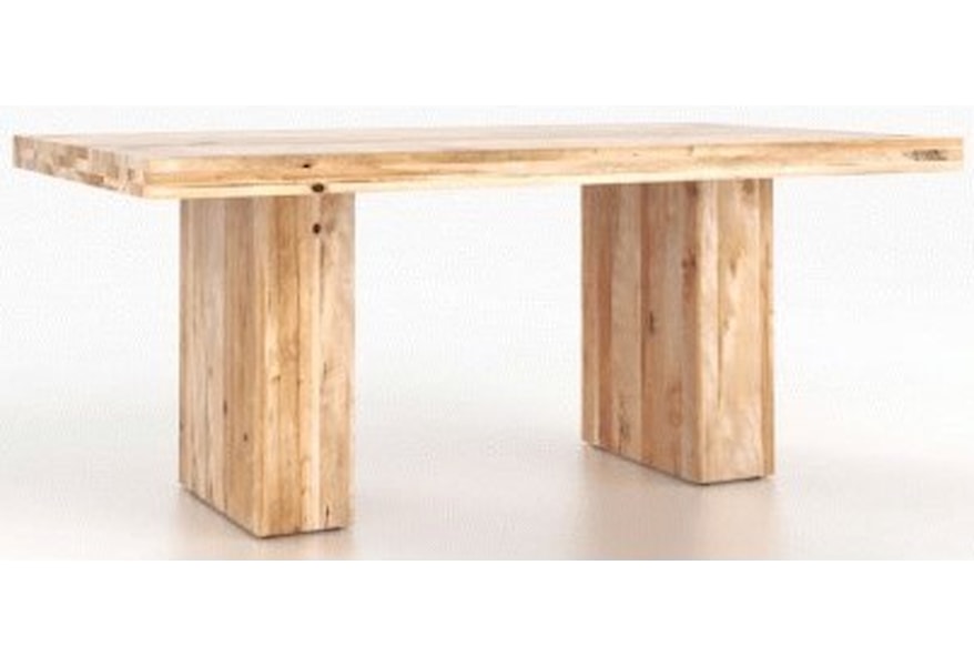 Canadel Loft Customizable Rectangular Table With Double Pedestal Base Jordan S Home Furnishings Dining Tables