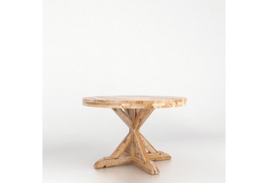 Canadel Loft Customizable Round Dining Table Suburban Furniture Dining Tables