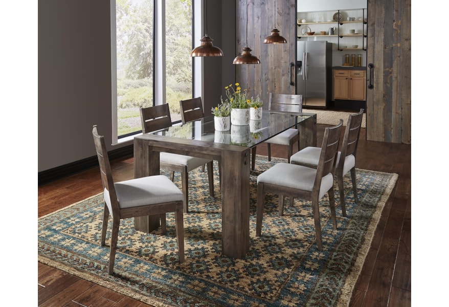 Canadel Loft Sunbrella Side Chair Belfort Furniture Dining Side Chairs