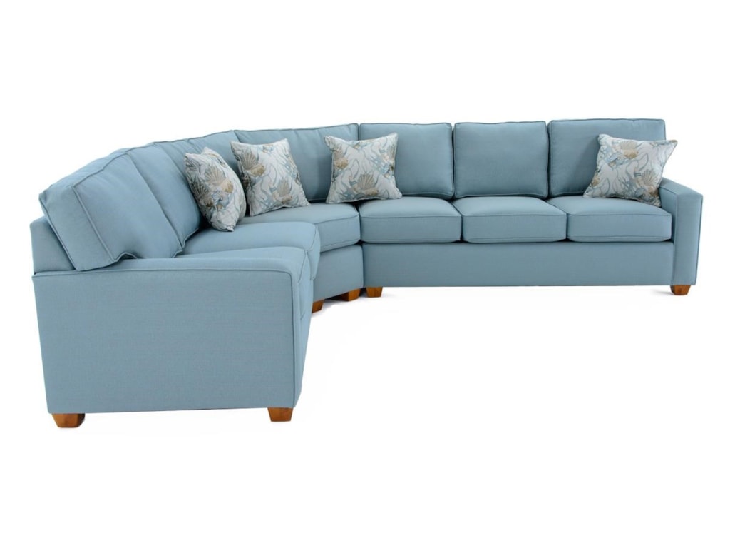 Capris Furniture 145 Sect 1 Three Piece Sectional Sofa