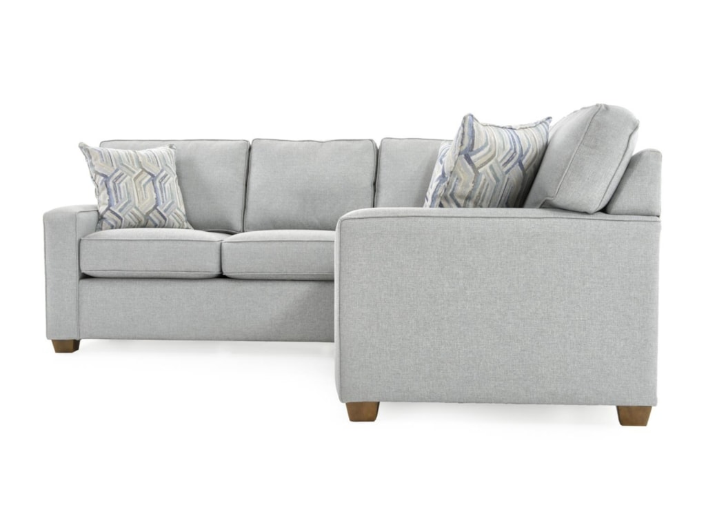 Capris Furniture 145 L145 1 S145 2 Hanson Confederate Two Piece Capris Furniture 1452 Pc Corner Sectional Sofa