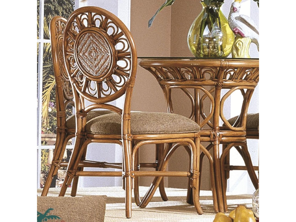 Capris Furniture 321 CollectionWicker Rattan Dining Side Chair