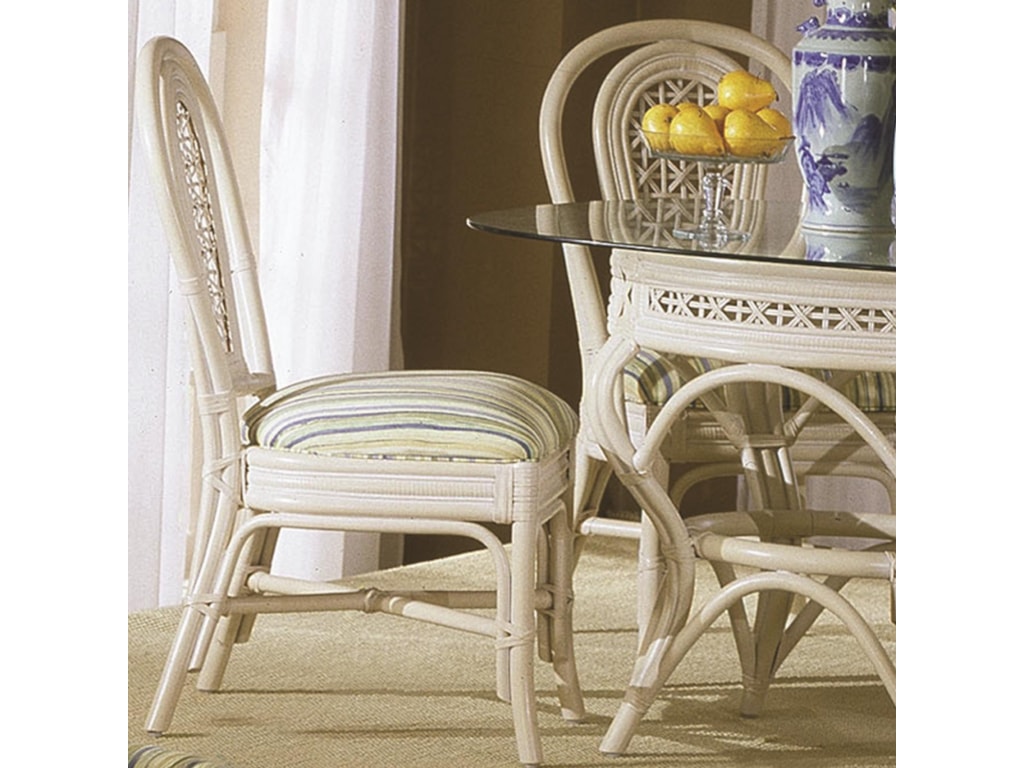Capris Furniture 341 CollectionWicker Rattan Dining Side Chair