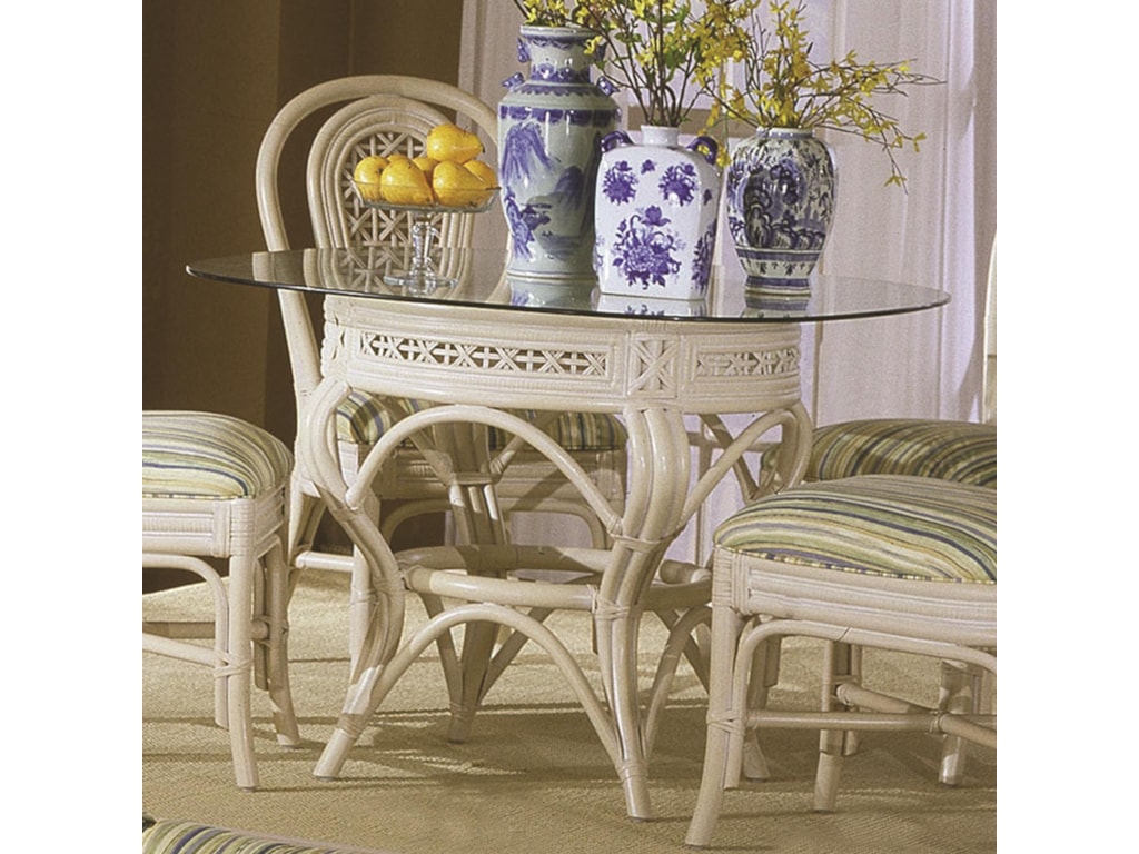 Capris Furniture 341 CollectionWicker Rattan Kitchen Table