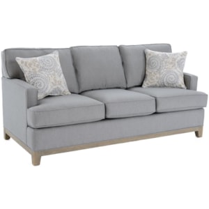 Capris Furniture 752 Q752gw Queen Sleeper Sofa With Accent Pillows Baer S Furniture Sleeper Sofas