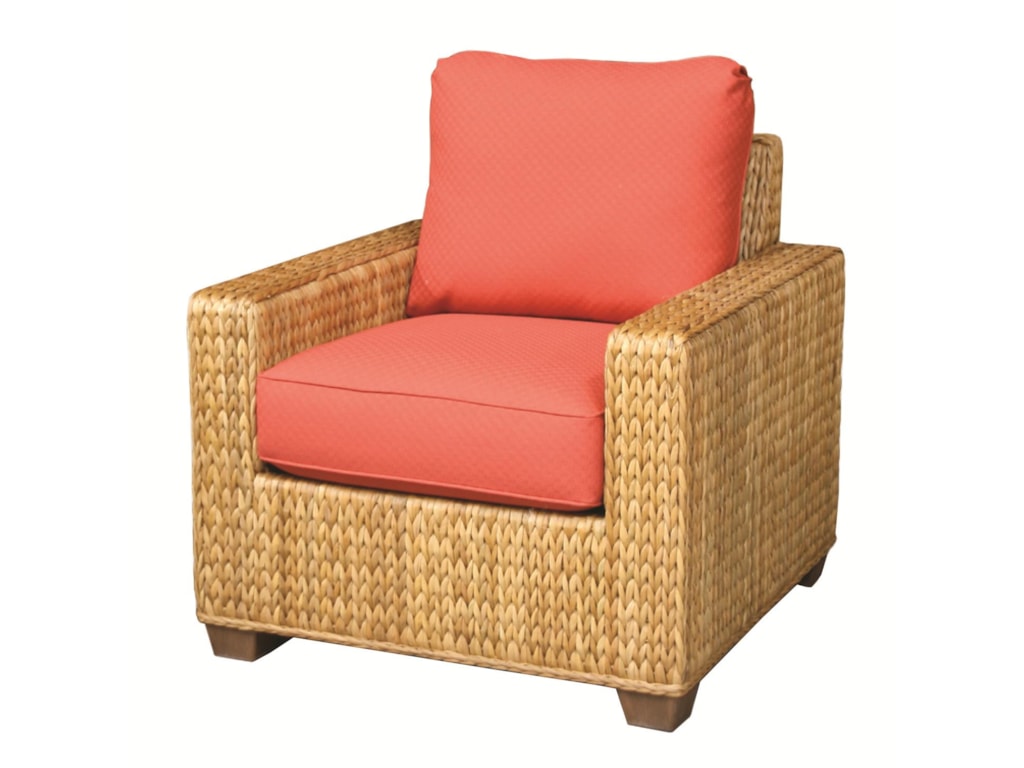 Capris Furniture Chairs And Ottomans Woven Wicker Rattan Chair With Capris Furniture Chairs And Ottomans Woven Wicker Rattan Chair With Upholstered Seat Cushions