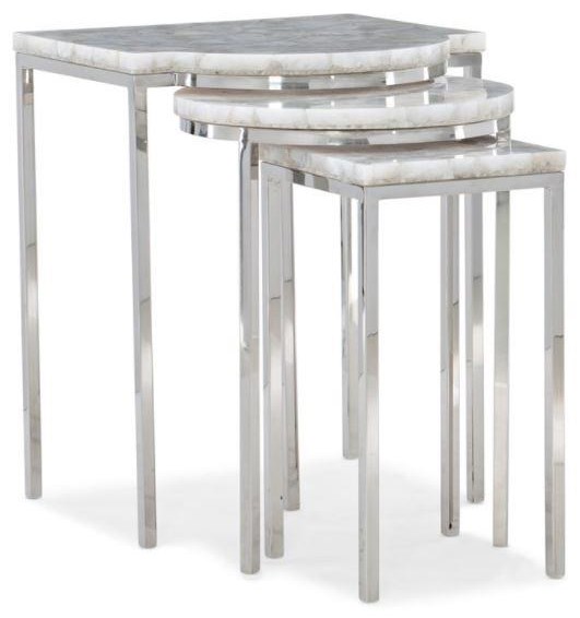 Anthology Collections Caracole Classic Marble Top Bunching Tables