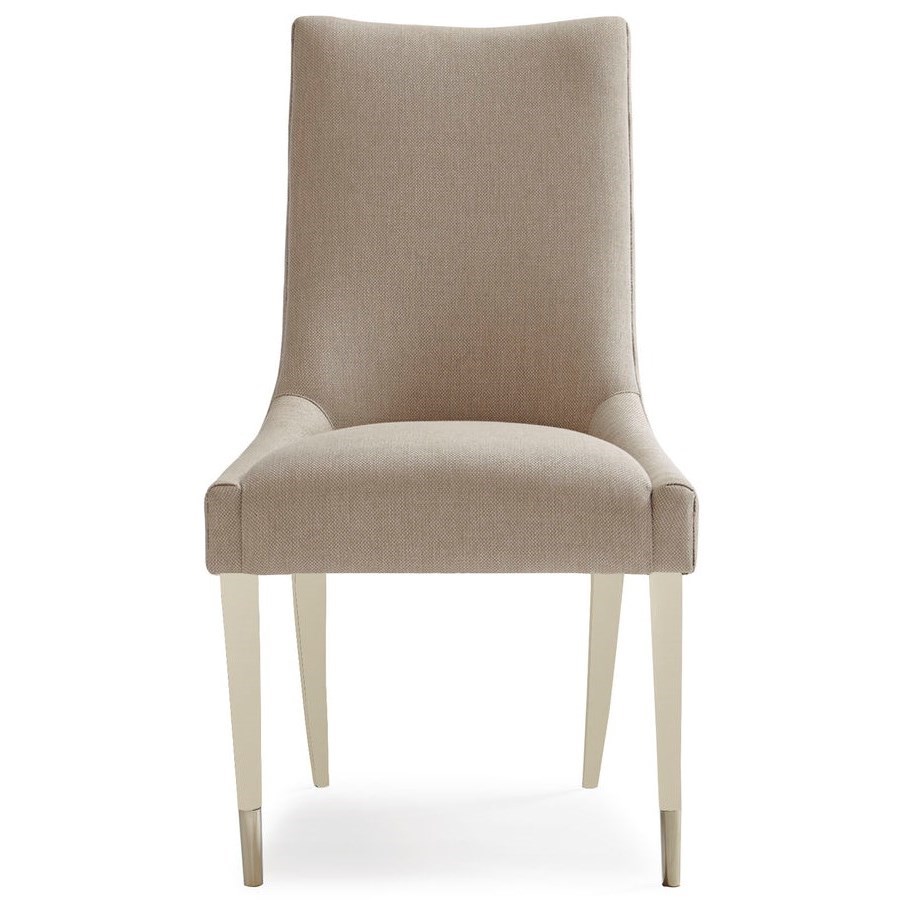Caracole Caracole Classic 262199106 The Fully Upholstered Sit Up Straight Dining Chair Baer S Furniture Dining Side Chairs
