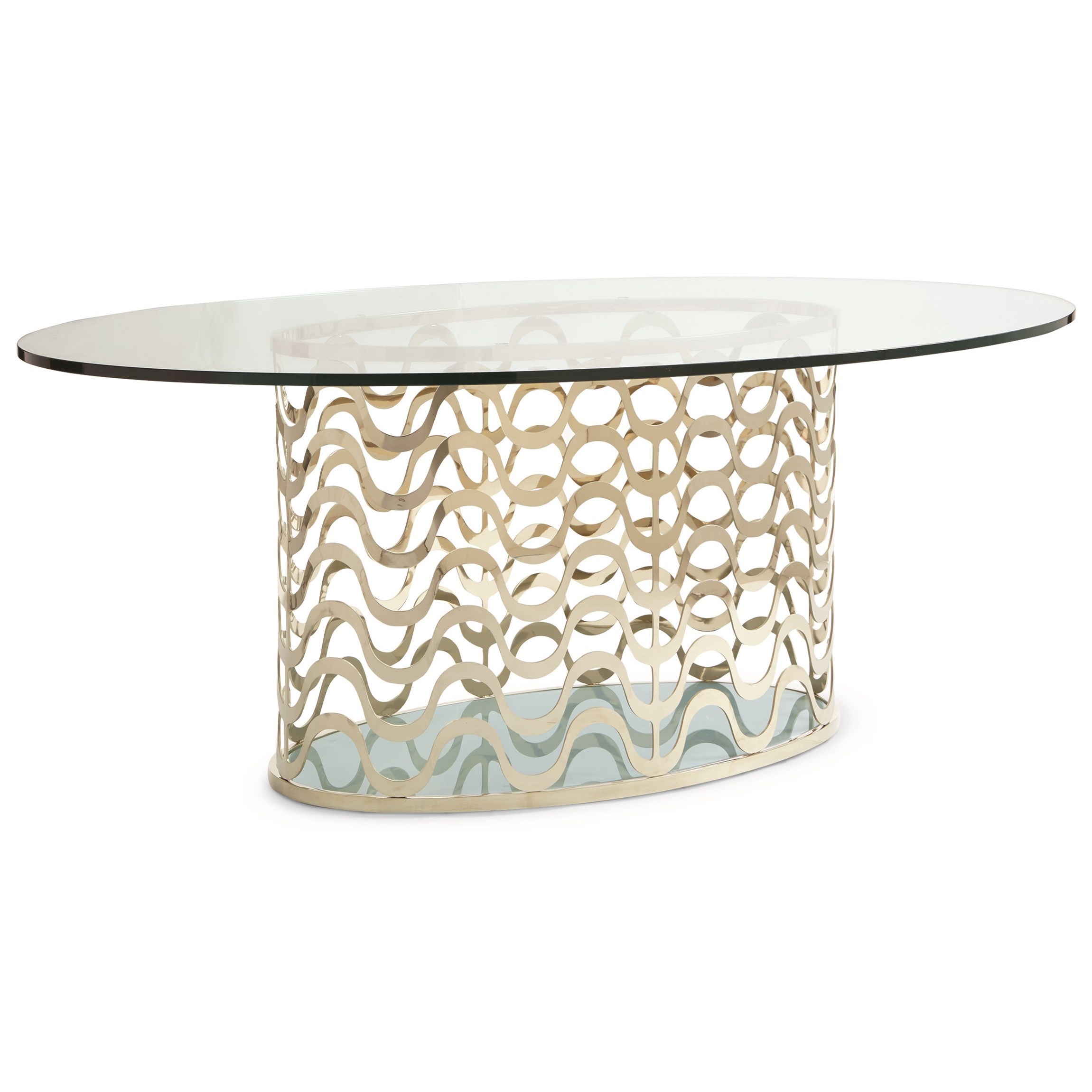 Caracole Classic Contemporary Cla 416 203 Wavelength Dining Table