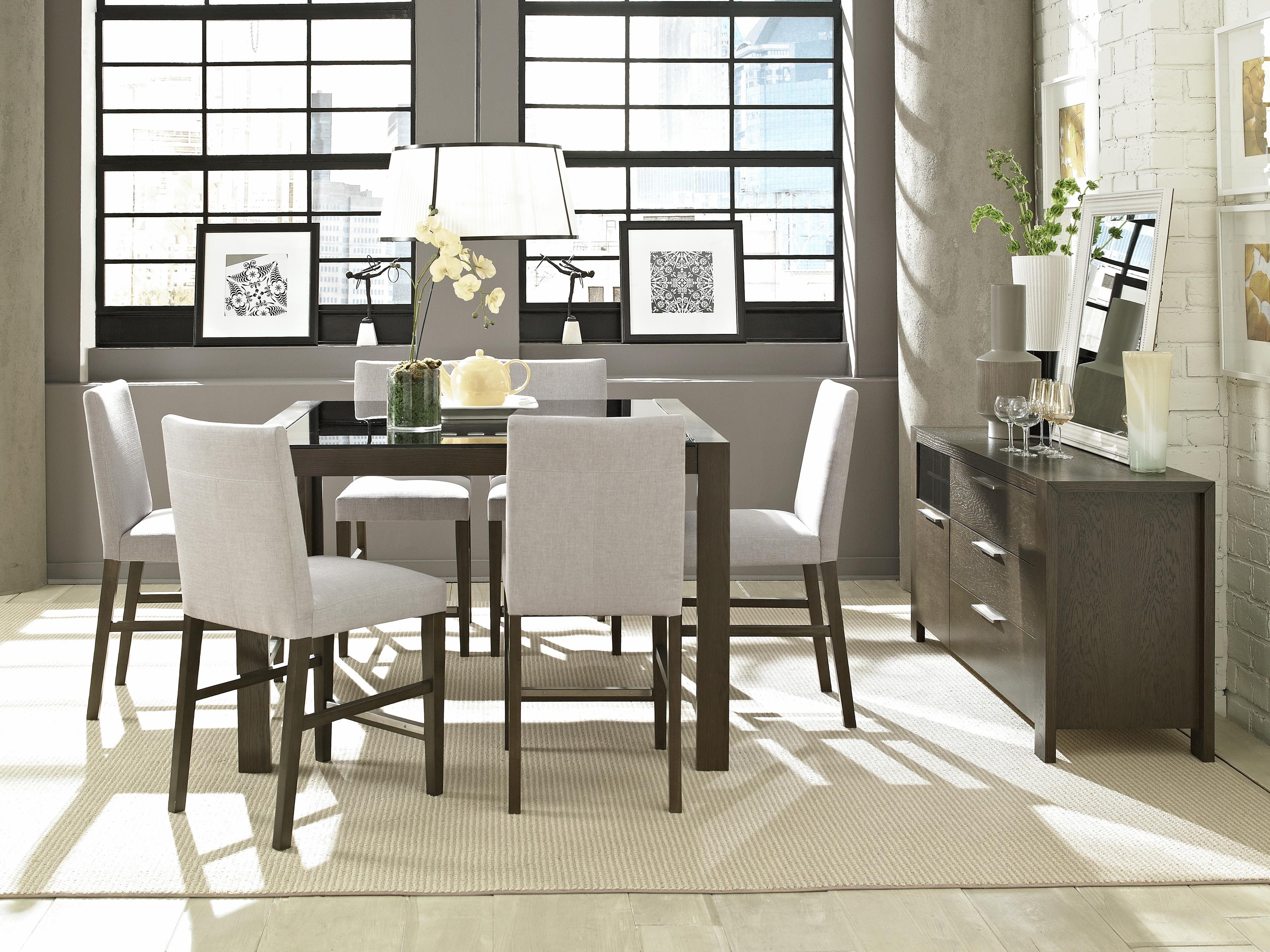 Casana Montreal Square Cafe Table With Glass Top Corner Furniture Pub Table