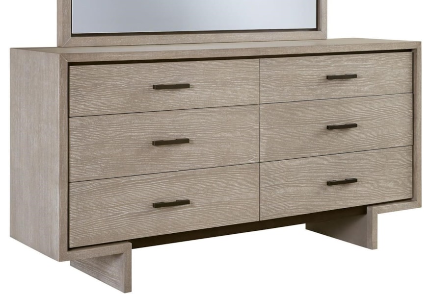 Casana Podium Contemporary Six Drawer Dresser Dream Home