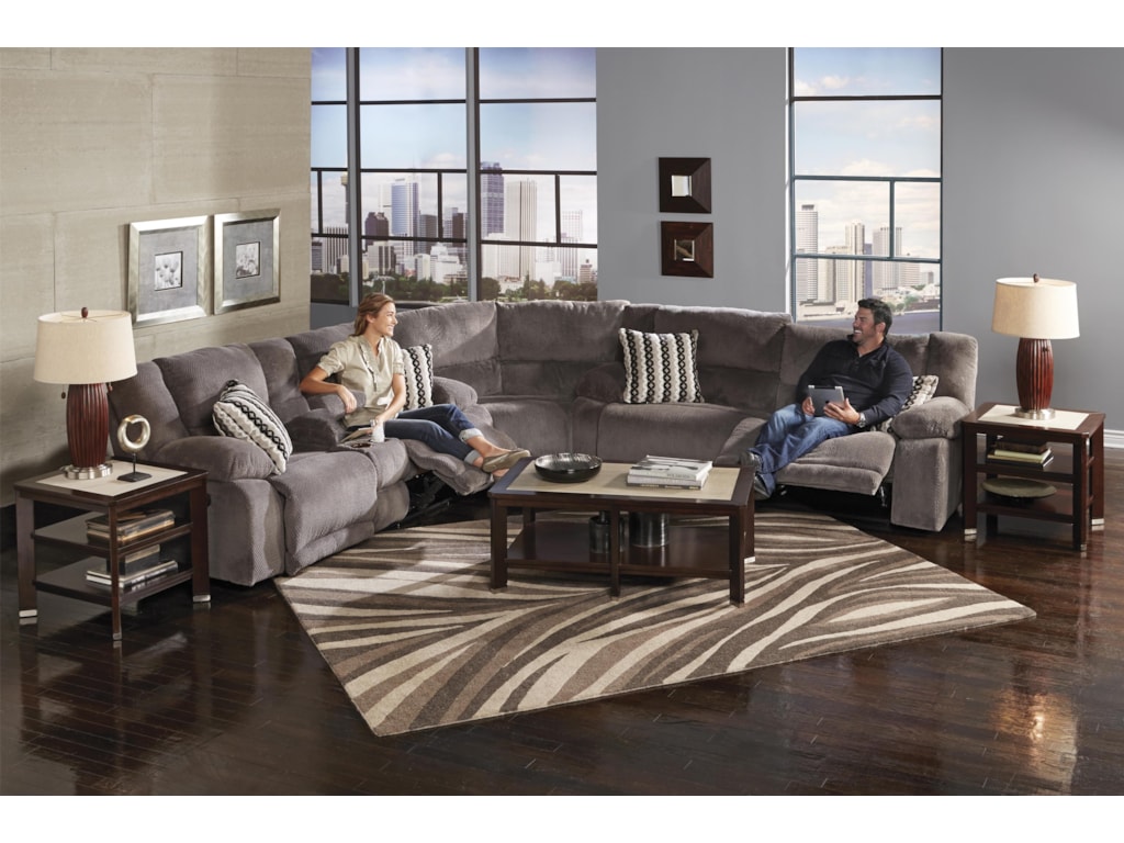 Catnapper HammondPower Reclining Console Loveseat