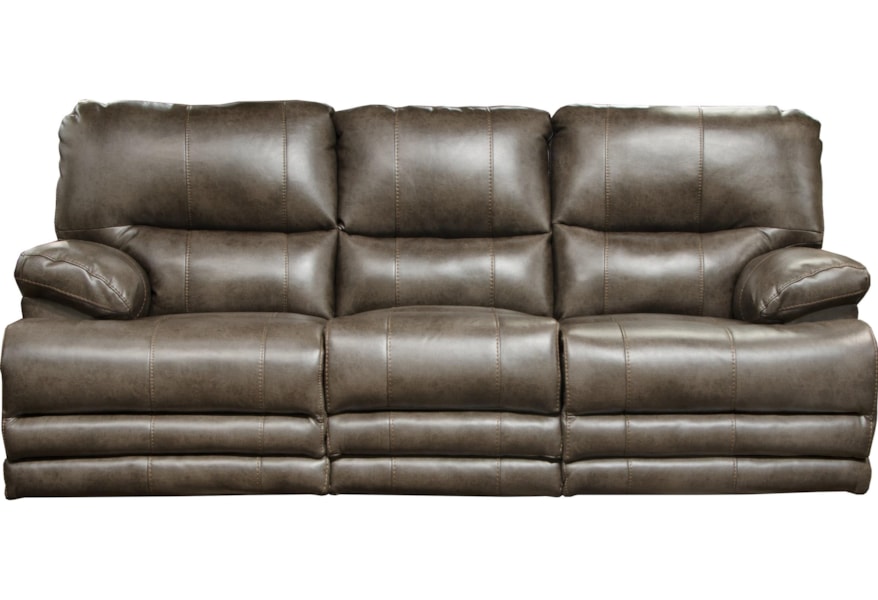 Catner Austin 64205 Casual Lay Flat Reclining Sofa With Lay Flat Reclining Sofa