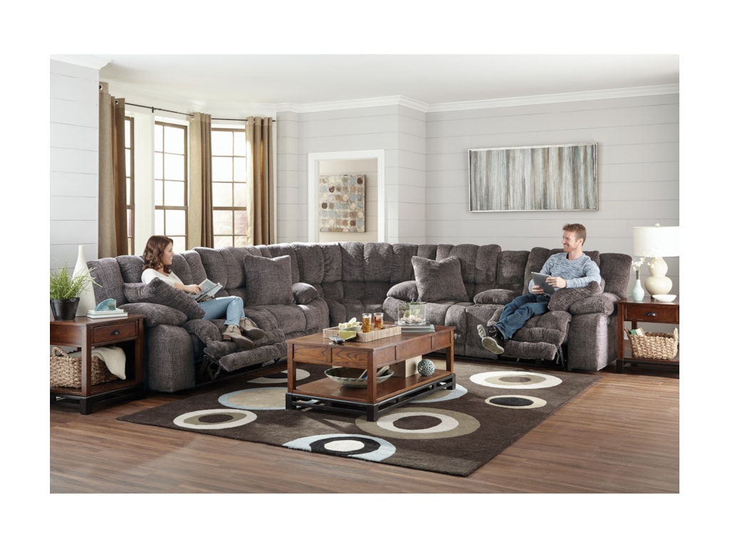 Branson 3 Piece Power Lay Flat Reclining Sectional Branson 3 Piece Power Lay Flat Reclining Sectional