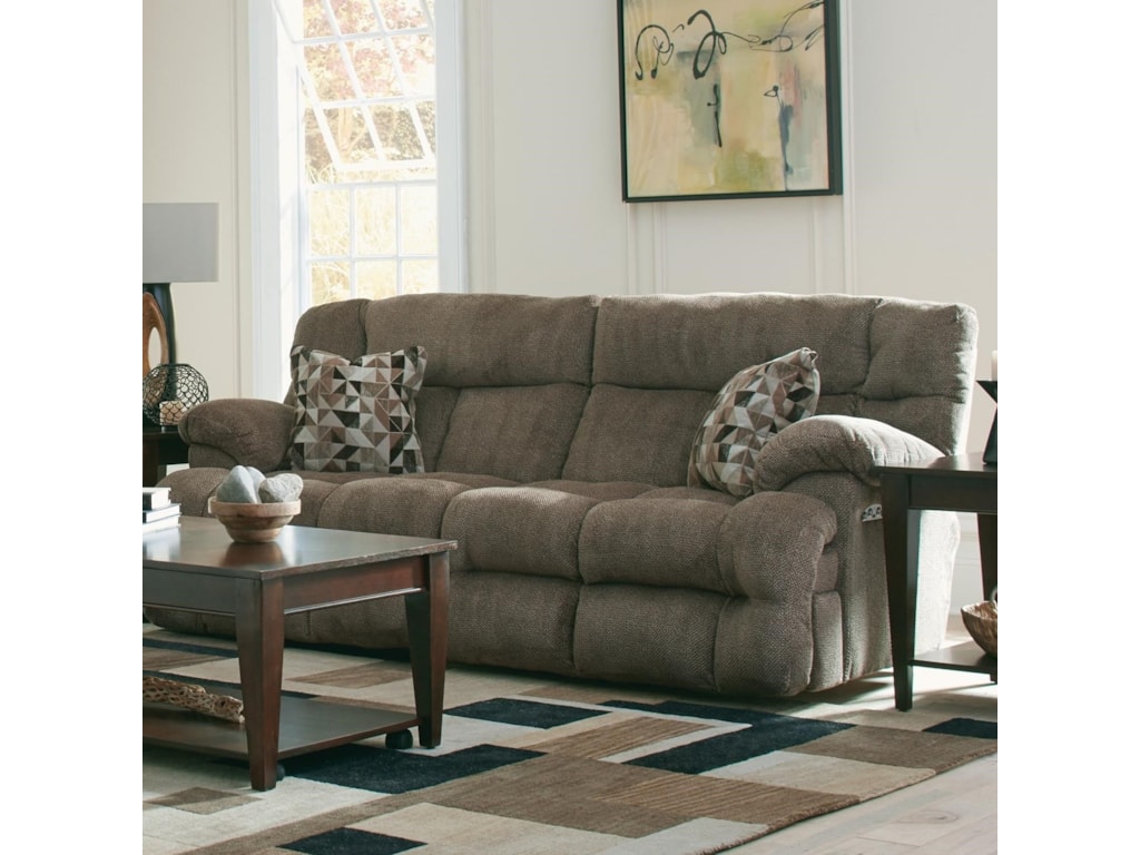 Catner Brice Lay Flat Reclining Sofa With Headrest A1 Catner Brice Lay Flat Reclining Sofa