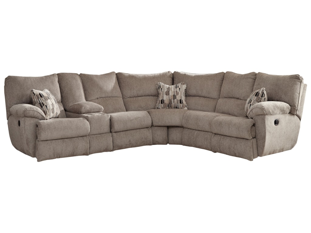 Elliott Lay Flat Sectional Sofa With Storage Console By Catner At Household Furniture Elliott Lay Flat Sectional Sofa With Storage Console By Catner At Household Furniture