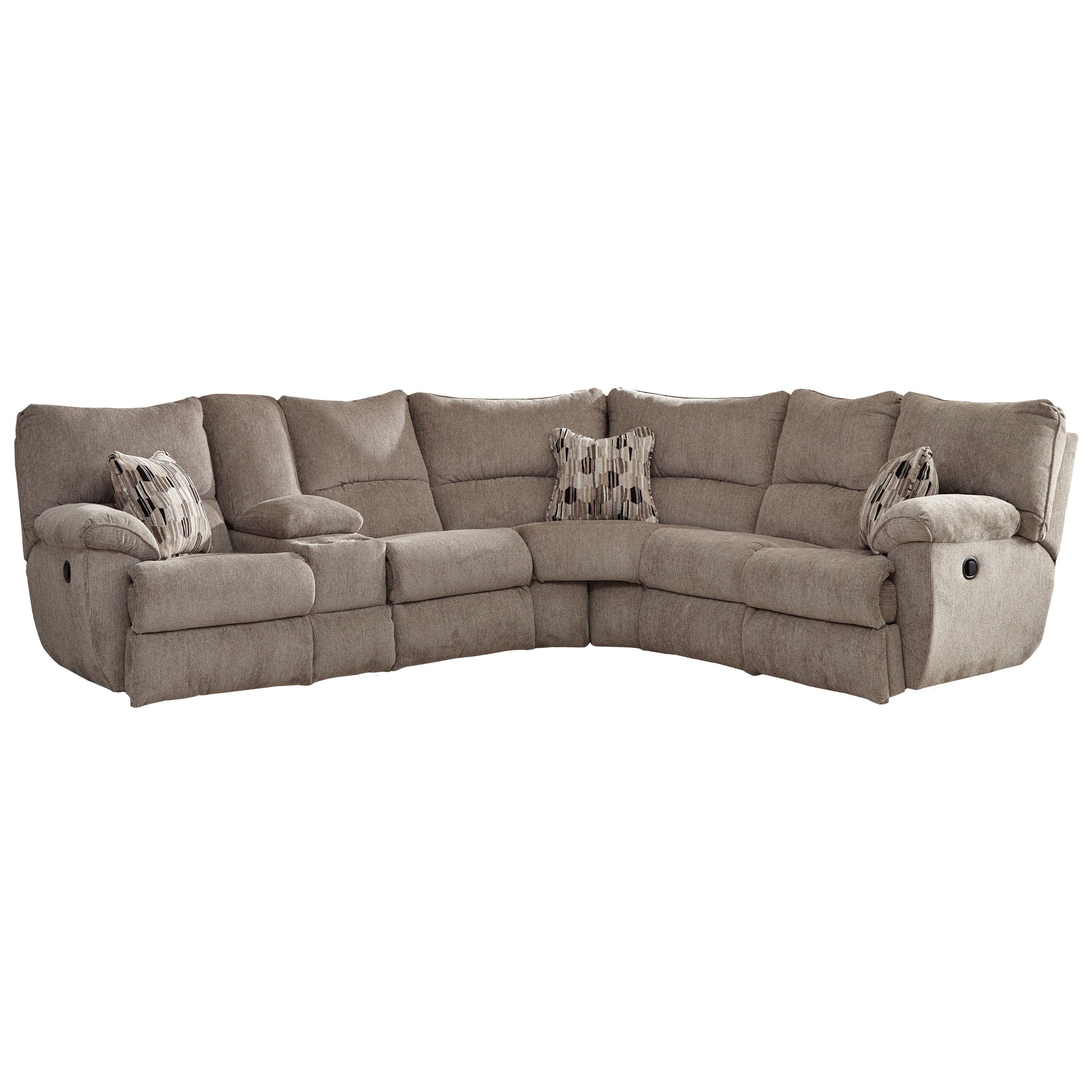 Catnapper Elliott Power Lay Flat Sectional Sofa With Storage