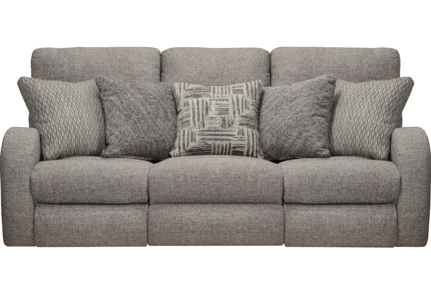 Catnapper Liam 63901 Contemporary Power Headrest Layflat Reclining Sofa With Usb Port Northeast Factory Direct Reclining Sofas