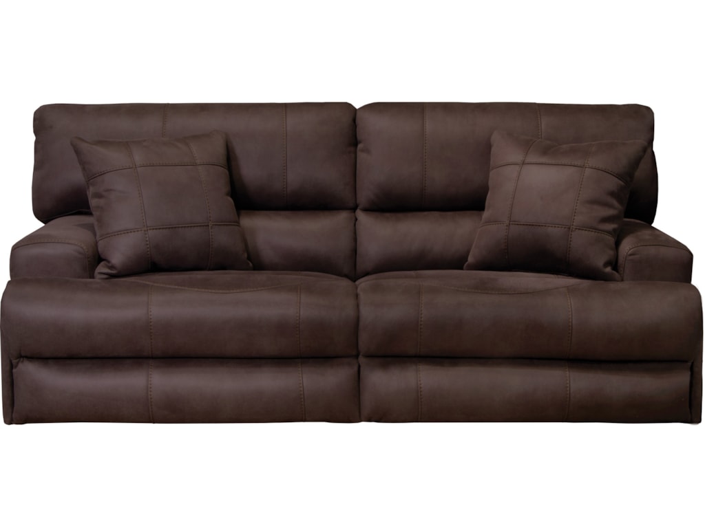 Catnapper Monaco Power Headrest Lay Flat Reclining Sofa A1