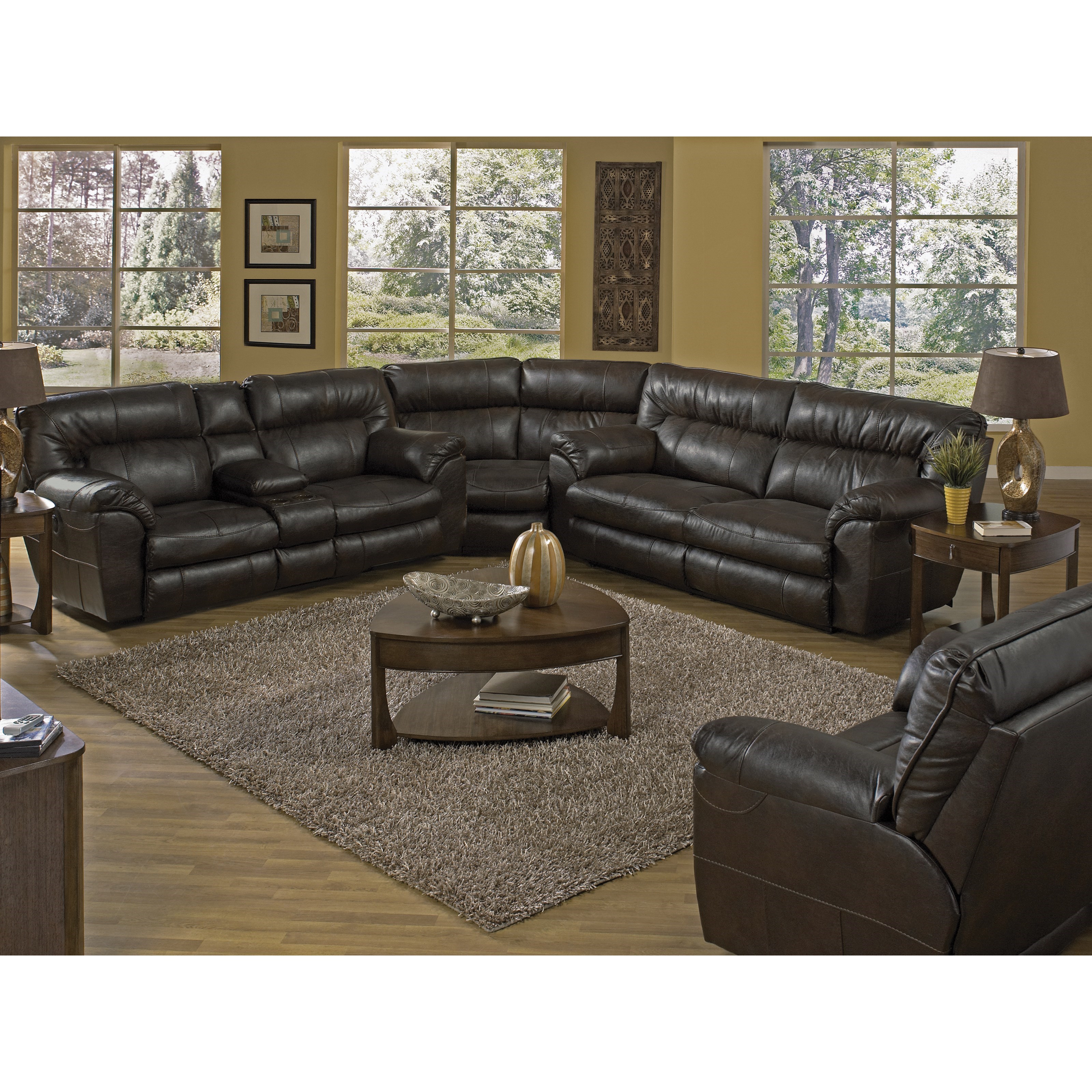 Catnapper Nolan 304 Casual Extra Power Wide Reclining Sofa With