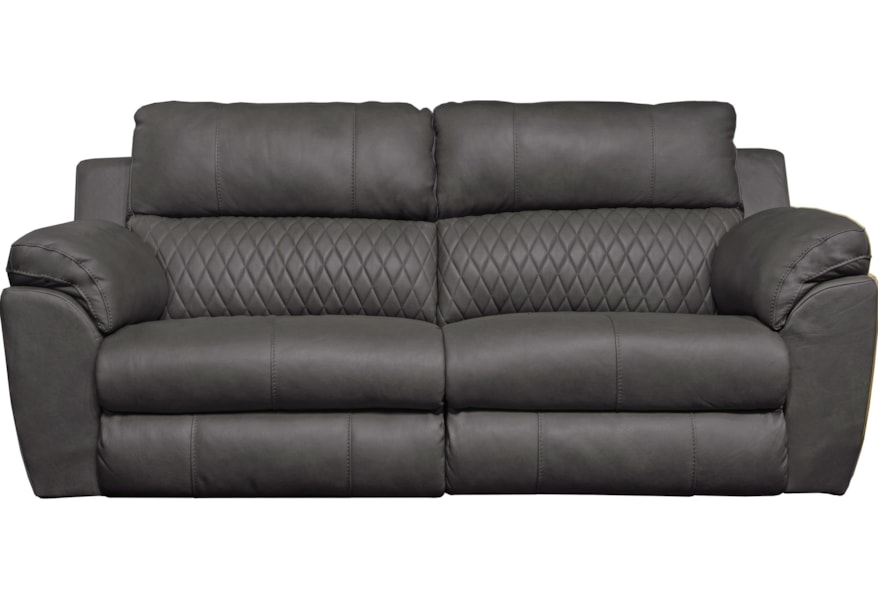 Catnapper Sorrento Leather Match Power Lay Flat Reclining Sofa Wilson S Furniture Reclining Sofas