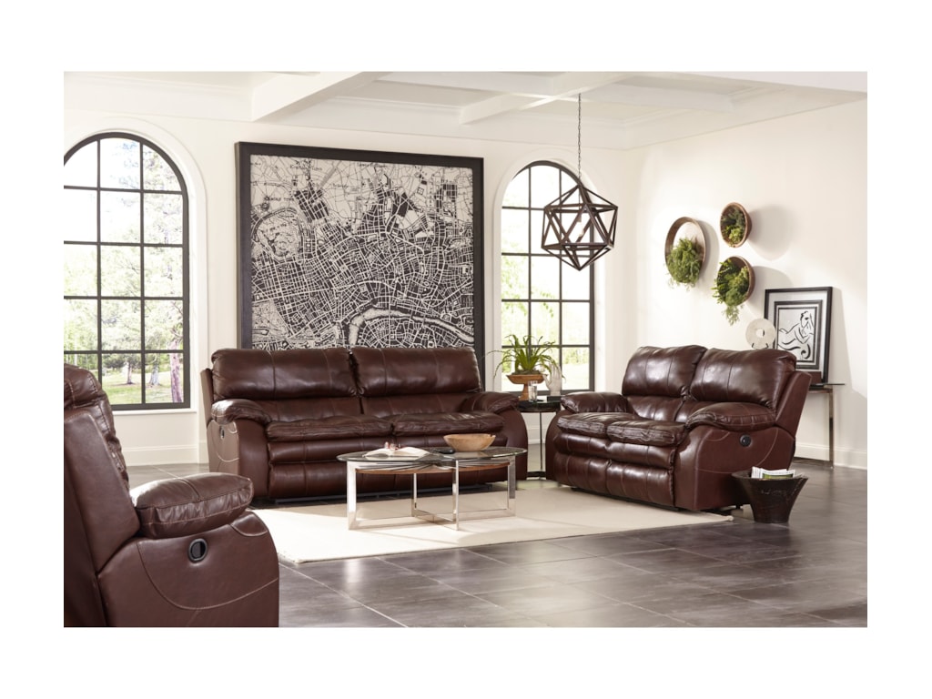 Catnapper VeronaPower Lay Flat Reclining Loveseat
