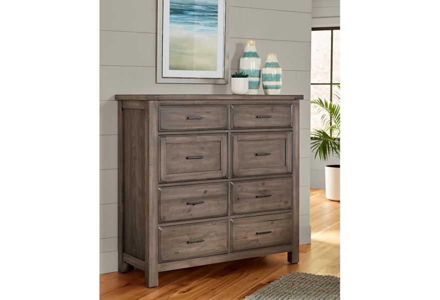 Centennial Solids By Vaughan Bassett Chestnut Creek Solid Wood 8 Drawer Linen Chest Belfort Furniture Drawer Chests