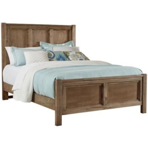Centennial Solids By Vaughan Bassett Chestnut Creek Queen Solid Wood Panel Bed Belfort Furniture Panel Beds