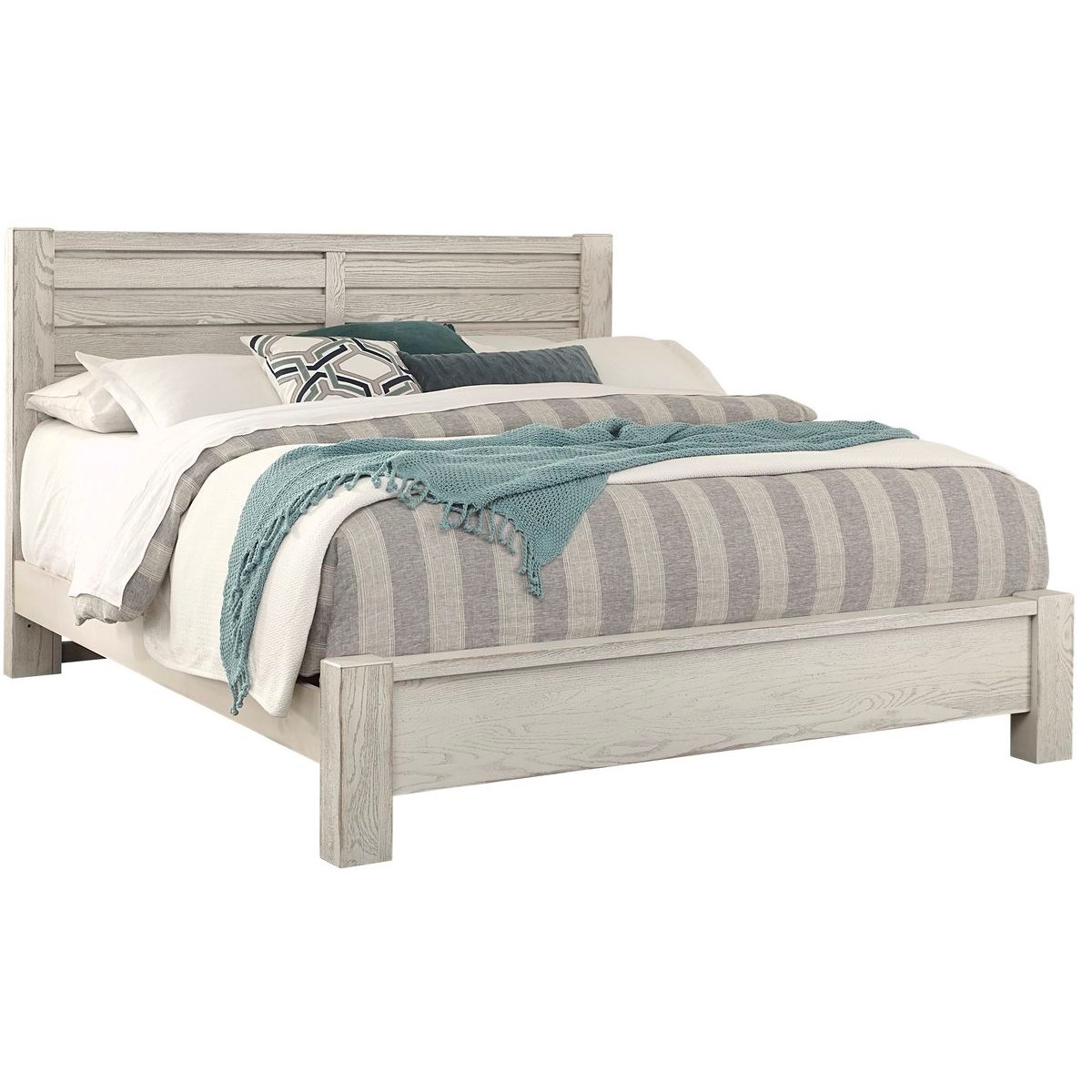 Centennial Solids By Vaughan Bassett Highlands Transitional Solid Wood King Low Profile Bed Belfort Furniture Platform Beds Low Profile Beds