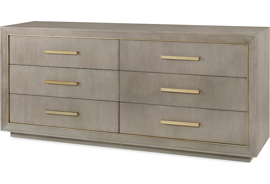 Century Archive Home And Monarch Kendall Contemporary Six Drawer