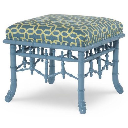 Square Ottoman with Exquiste Base Detailing