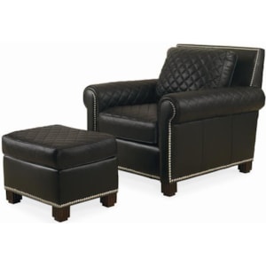 Century Century Trading Company Contemporary Leather Chair With Ottoman Sprintz Furniture Chair Ottoman