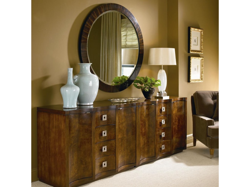 Century OmniPair of Chests and Ebonized Mirror