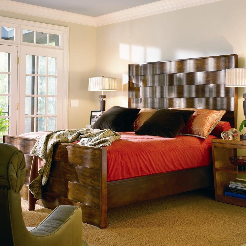 Century Omni 559 176 6 6 King Ribbon Like Headboard And Footboard Bed Baer S Furniture Headboard Footboard