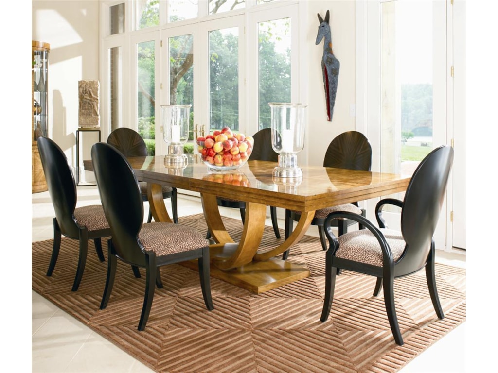 Century Omni 78 Dining Table With Two Removable Leaves Sprintz Shown As Set With Four Arm Chairs And Two Side Century Omni78