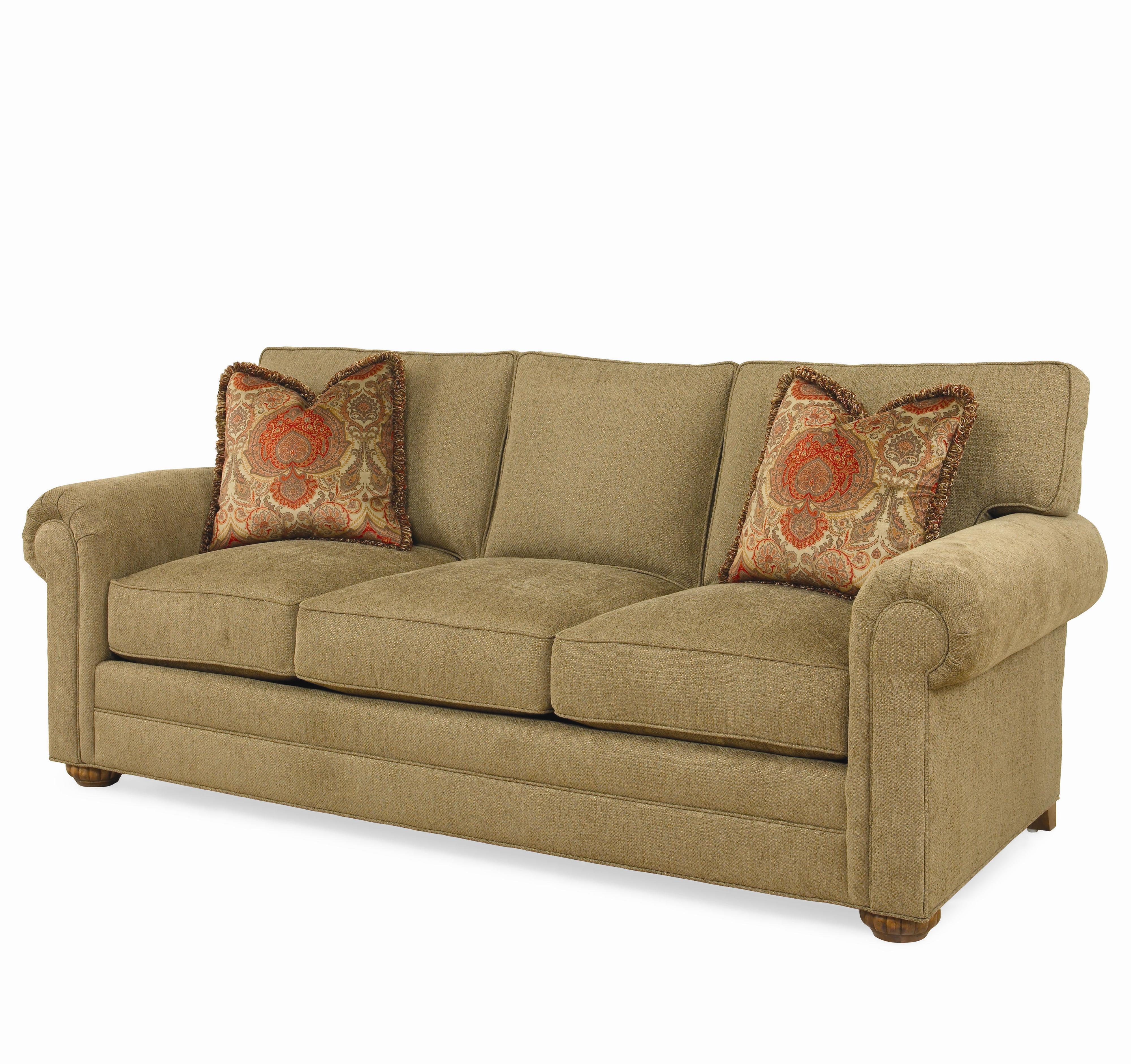 Century Cornerstone B Customizable B Stationary Sofa With Rolled Arms And Cluster Feet Story Lee Furniture Sofas