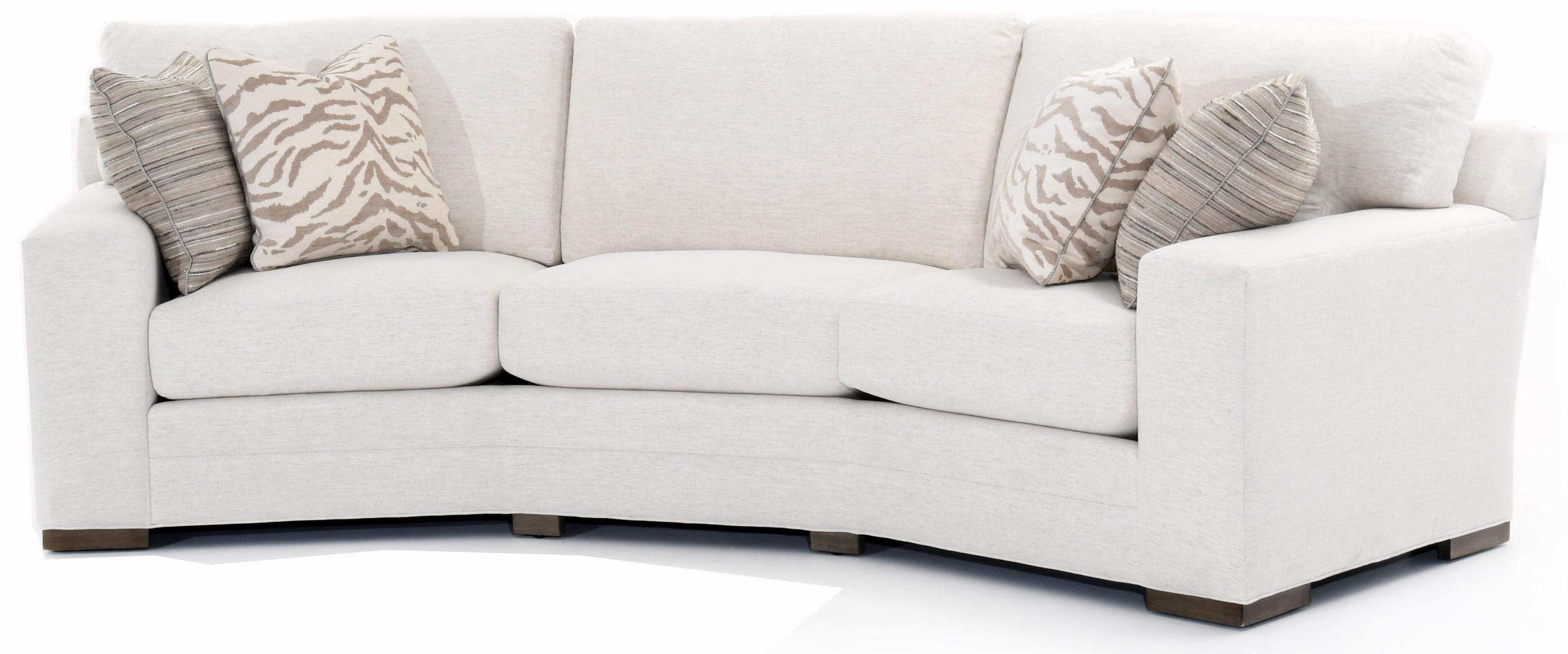 Century Cornerstone Ltd7600 W B Customizable B Conversation Sofa Kick Pleat Skirt And Sock Arms Baer S Furniture Conversation Sofas