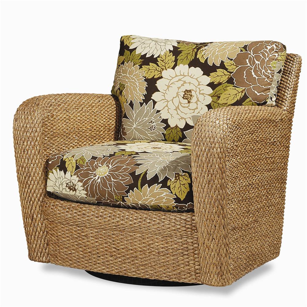 Century Elegance Water Hyacinth Swivel Chair Sprintz Furniture Upholstered Chairs